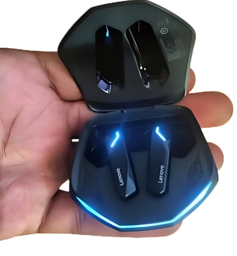 Fones de ouvido esportivos Lenovo GM2 Pro para jogos, Bluetooth 5.3, modo duplo, HD, redução de ruído,  2025