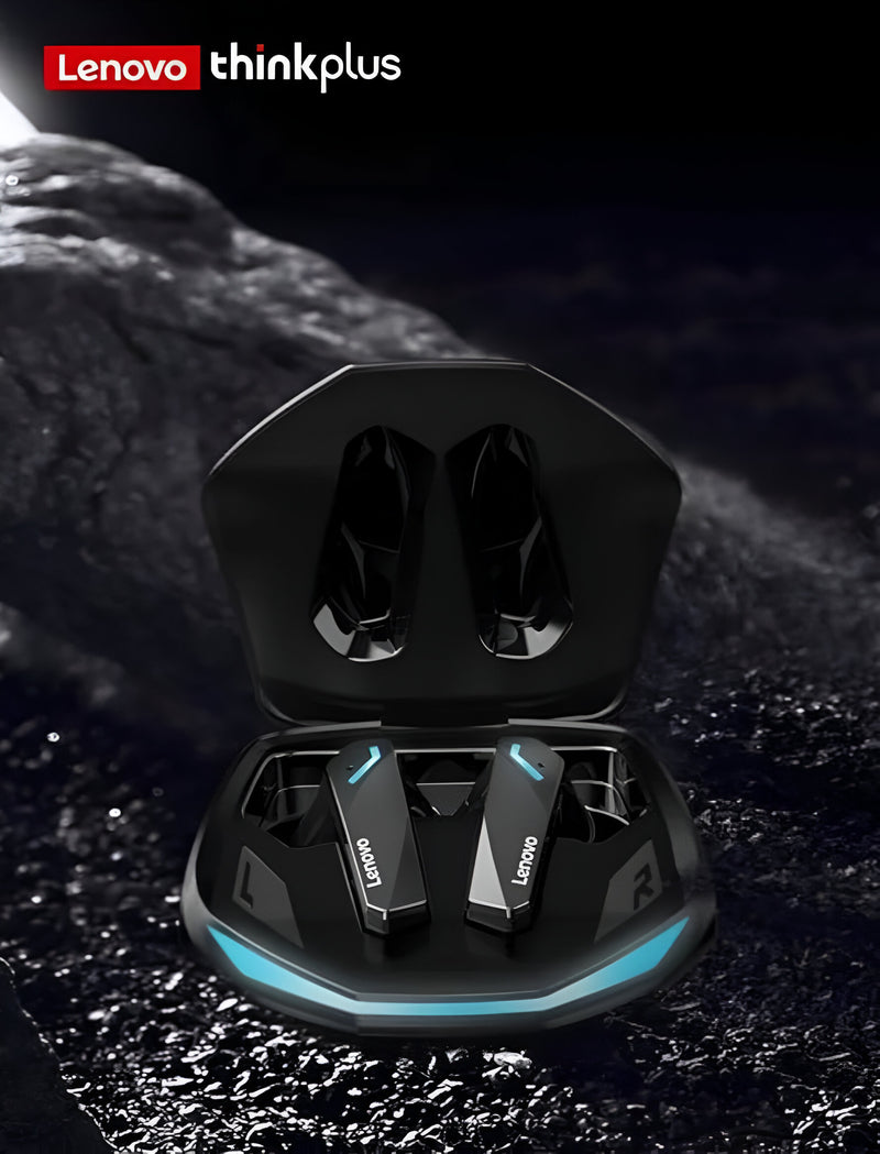 Fones de ouvido esportivos Lenovo GM2 Pro para jogos, Bluetooth 5.3, modo duplo, HD, redução de ruído,  2025