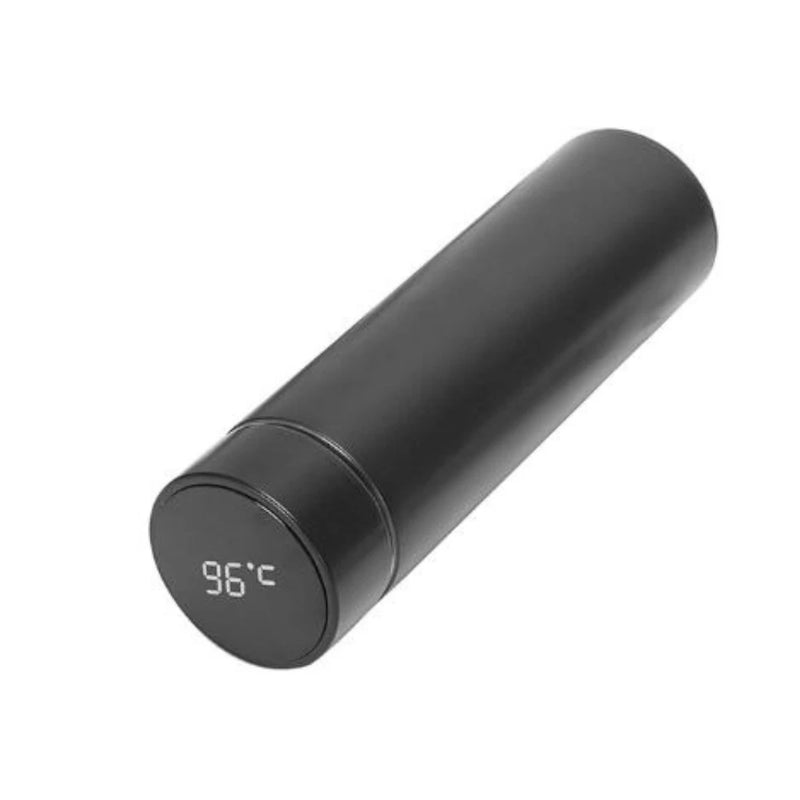 Garrafa térmica de aço inoxidável com sensor digital inteligente de temperatura para bebidas quente e fria com LED