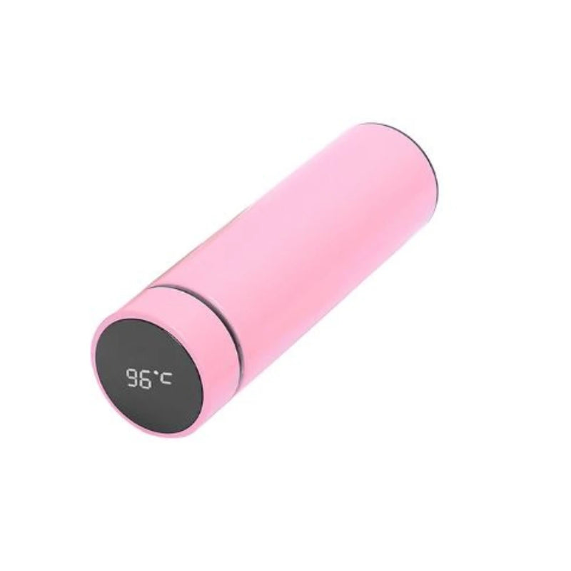 Garrafa térmica de aço inoxidável com sensor digital inteligente de temperatura para bebidas quente e fria com LED
