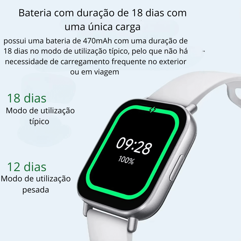 Nova versão global Xiaomi Redmi Watch 5 pro Active Smartwatch com tela de 2" Bluetooth para chamadas telefônicas 140+ Modo esportivo à prova d'água