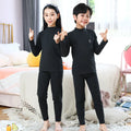 Conjunto de roupa íntima térmica para outono e inverno,  pijama para meninas e meninos