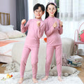 Conjunto de roupa íntima térmica para outono e inverno,  pijama para meninas e meninos