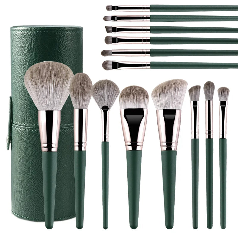 JTFIL Pincéis de maquiagem macios e fofos Ferramentas de maquiagem Pó cosmético Sombra Base Blush Mistura Beleza Pincel de maquiagem Beleza
