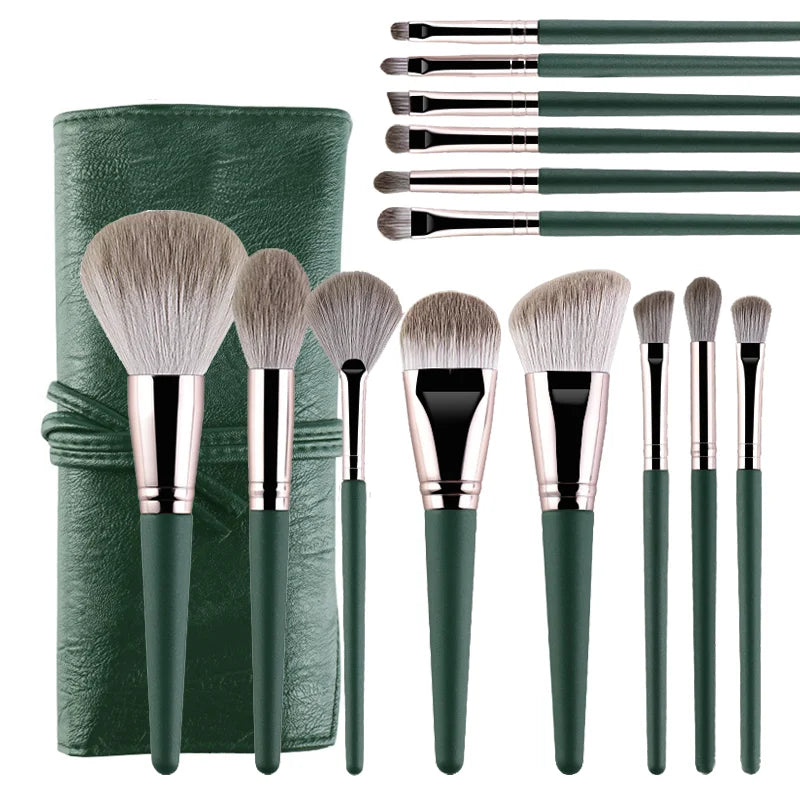 JTFIL Pincéis de maquiagem macios e fofos Ferramentas de maquiagem Pó cosmético Sombra Base Blush Mistura Beleza Pincel de maquiagem Beleza