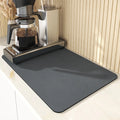 Tapete de drenagem absorvente super antiderrapante para cozinha, tapete de drenagem super absorvente para pratos de café, tapete de drenagem de banheiro de secagem rápida