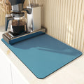 Tapete de drenagem absorvente super antiderrapante para cozinha, tapete de drenagem super absorvente para pratos de café, tapete de drenagem de banheiro de secagem rápida