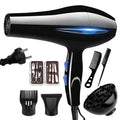 Secador de cabelo profissional 2200W,  aquecimento rápido, ajuste de quente e frio, com ar iônico com coletor de ar