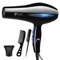 Secador de cabelo profissional 2200W,  aquecimento rápido, ajuste de quente e frio, com ar iônico com coletor de ar