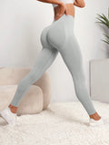Leggings esportivas femininas sem costura para levantamento de quadril, leggings de cintura alta para fitness, leggings push up para ioga, roupas de ginástica esportivas