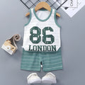 Conjuntos infantis Roupas infantis Meninos Meninas Colete Terno Verão Roupas infantis Bebê Algodão Camisetas Shorts Regata Sem mangas