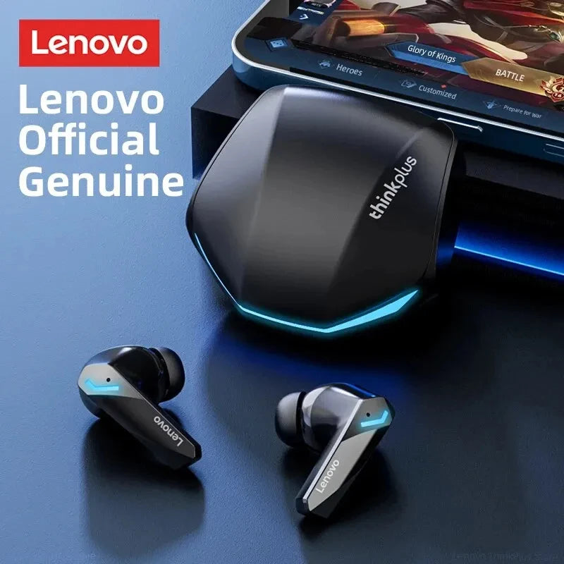 Fones de ouvido esportivos Lenovo GM2 Pro para jogos, Bluetooth 5.3, modo duplo, HD, redução de ruído,  2025