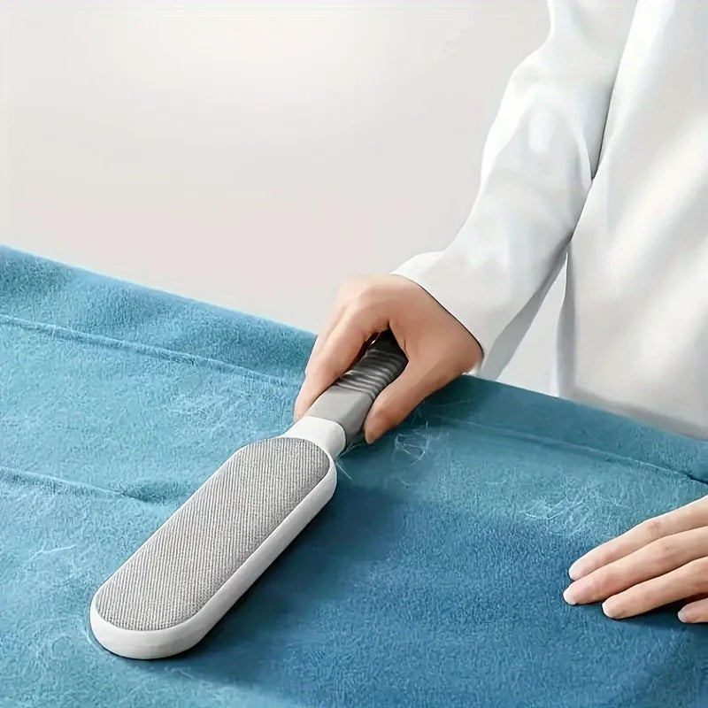 Removedor de pelos de animais de estimação de dupla face,  manual eletrostática para remoção de fiapos, para gatos, roupas, sofás, móveis, carpetes ect...